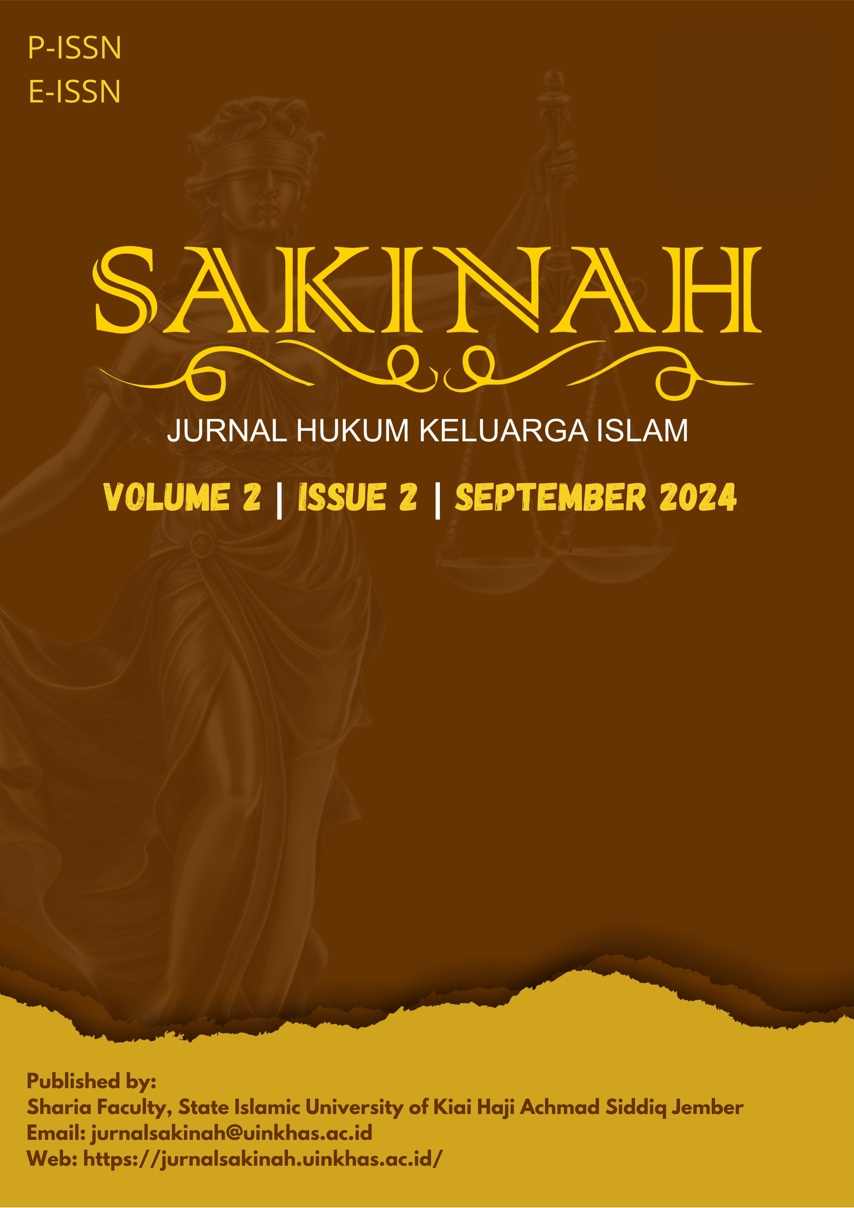 					View Vol. 2 No. 2 (2024): SAKINAH: Jurnal Hukum Keluarga Islam
				